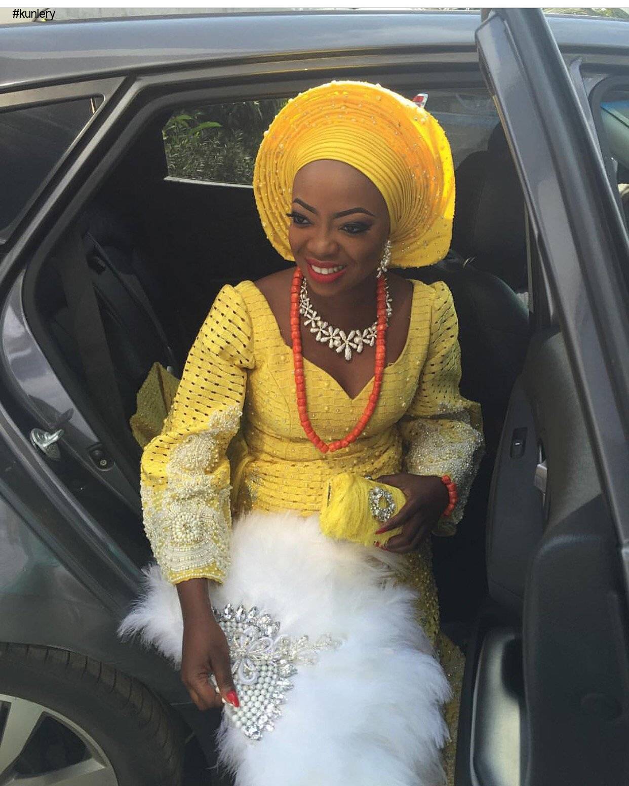 TOP DESIGNER KUNBI OYELESE OF APRIL BY KUNBI AND LANRE TOMORI’S WEDDING