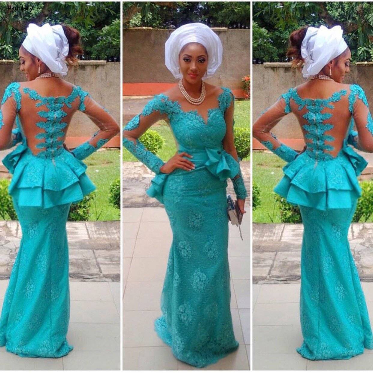 TOP DESIGNER KUNBI OYELESE OF APRIL BY KUNBI AND LANRE TOMORI’S WEDDING