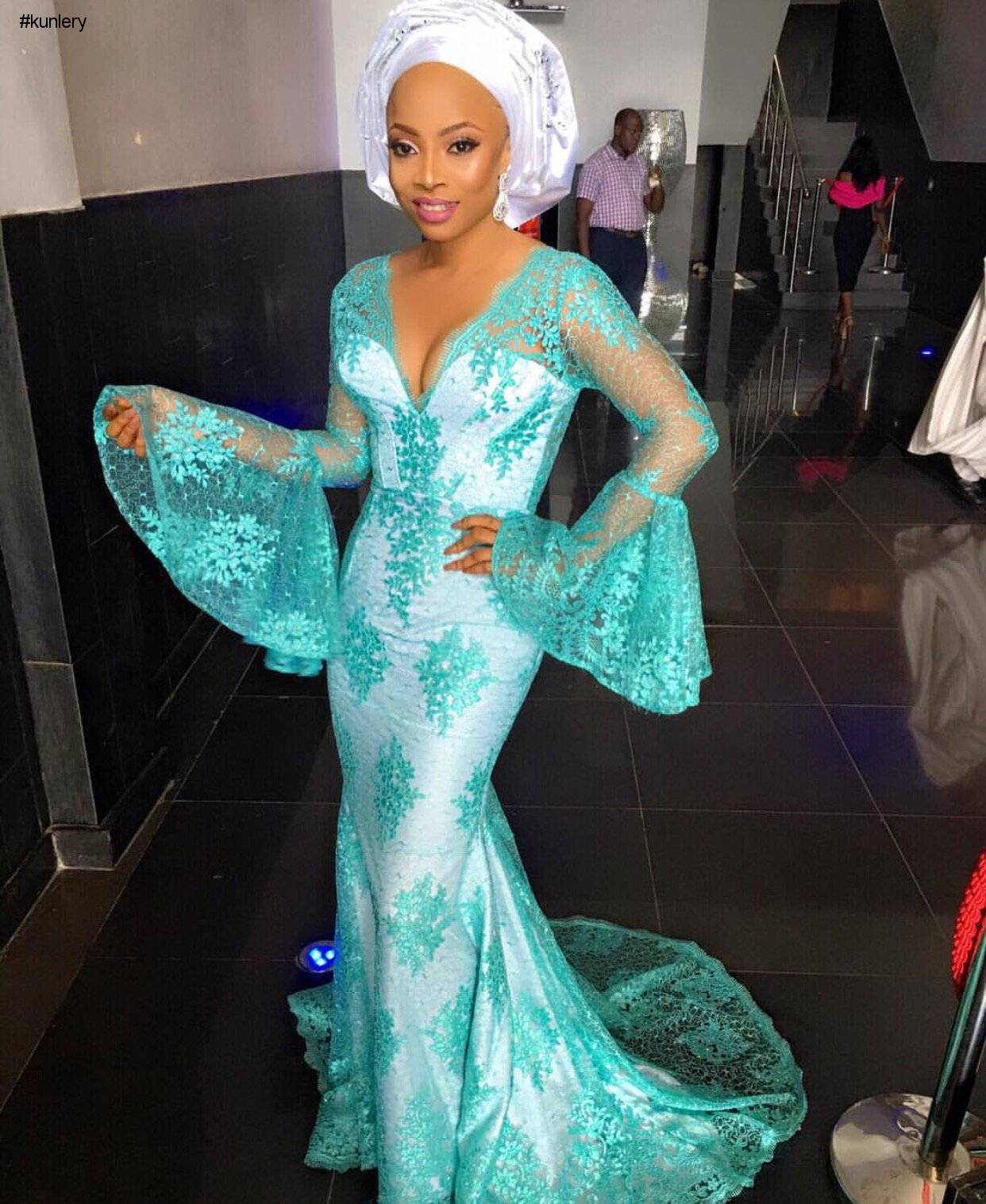 TOP DESIGNER KUNBI OYELESE OF APRIL BY KUNBI AND LANRE TOMORI’S WEDDING