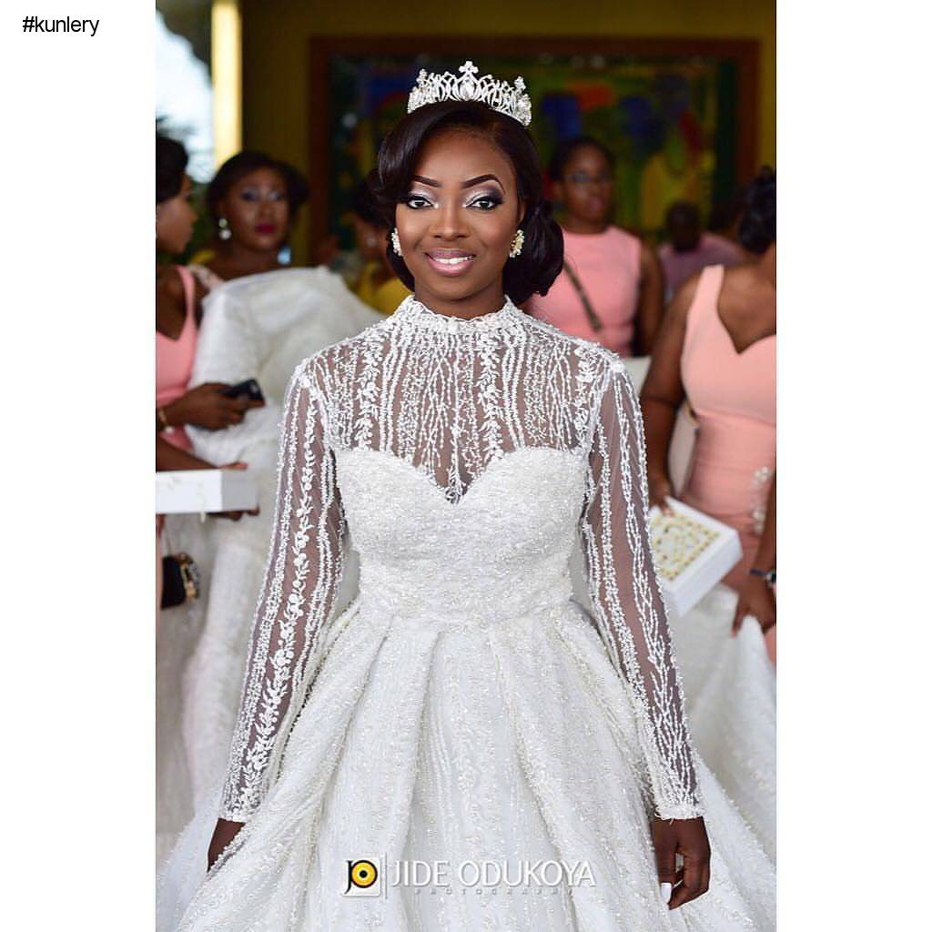 TOP DESIGNER KUNBI OYELESE OF APRIL BY KUNBI AND LANRE TOMORI’S WEDDING