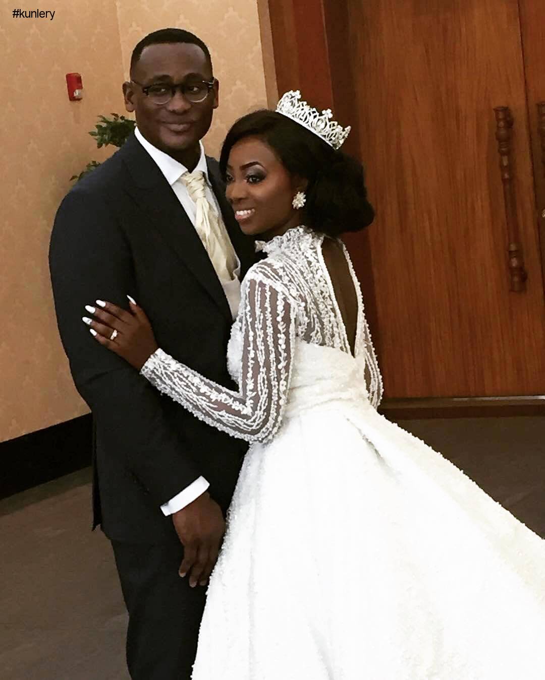 TOP DESIGNER KUNBI OYELESE OF APRIL BY KUNBI AND LANRE TOMORI’S WEDDING