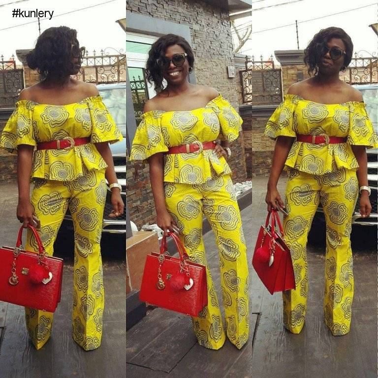 ANKARA PANT STYLE FOR YOUR FRIDAY NIGHT LOOK