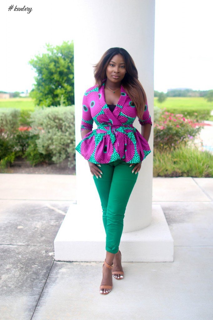 LATEST ANKARA PEPLUM BLAZER TREND WE ARE LOVING