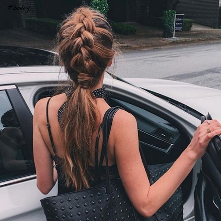 12 WAYS TO WEAR FALL’S HOTTEST HAIRSTYLE: THE BRAIDED PONYTAIL