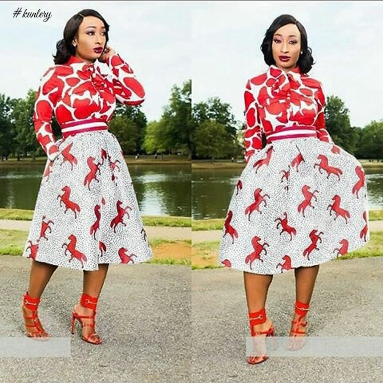 STUNNING ANKARA STYLES SLAYED BY OUR FASHIONABLE FASHIONISTA.