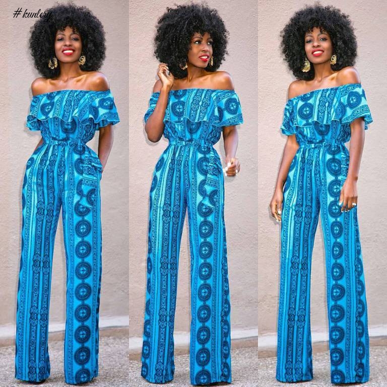 CHECK OUT THE ANKARA JUMPSUITS STYLES FASHIONISTAS ARE ROCKING THESE DAYS