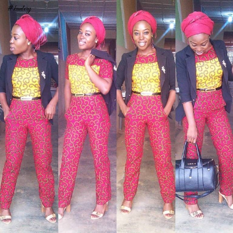 CHECK OUT THE ANKARA JUMPSUITS STYLES FASHIONISTAS ARE ROCKING THESE DAYS