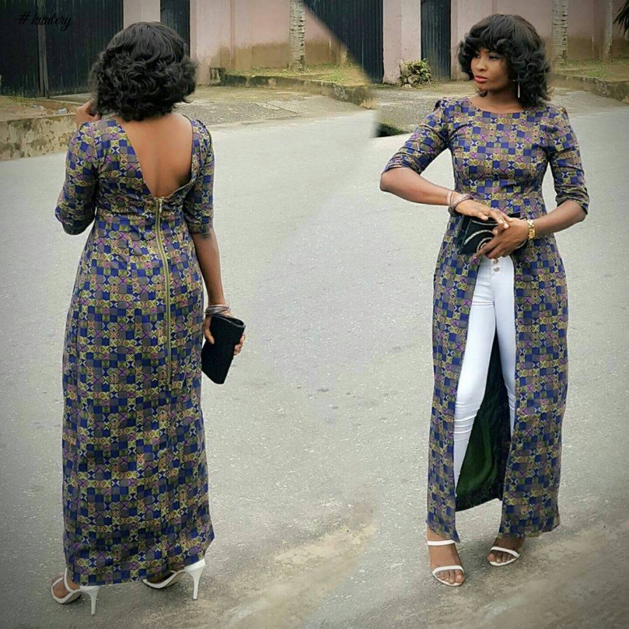 ANKARA LONG CAPE TOP AND TROUSER STYLES