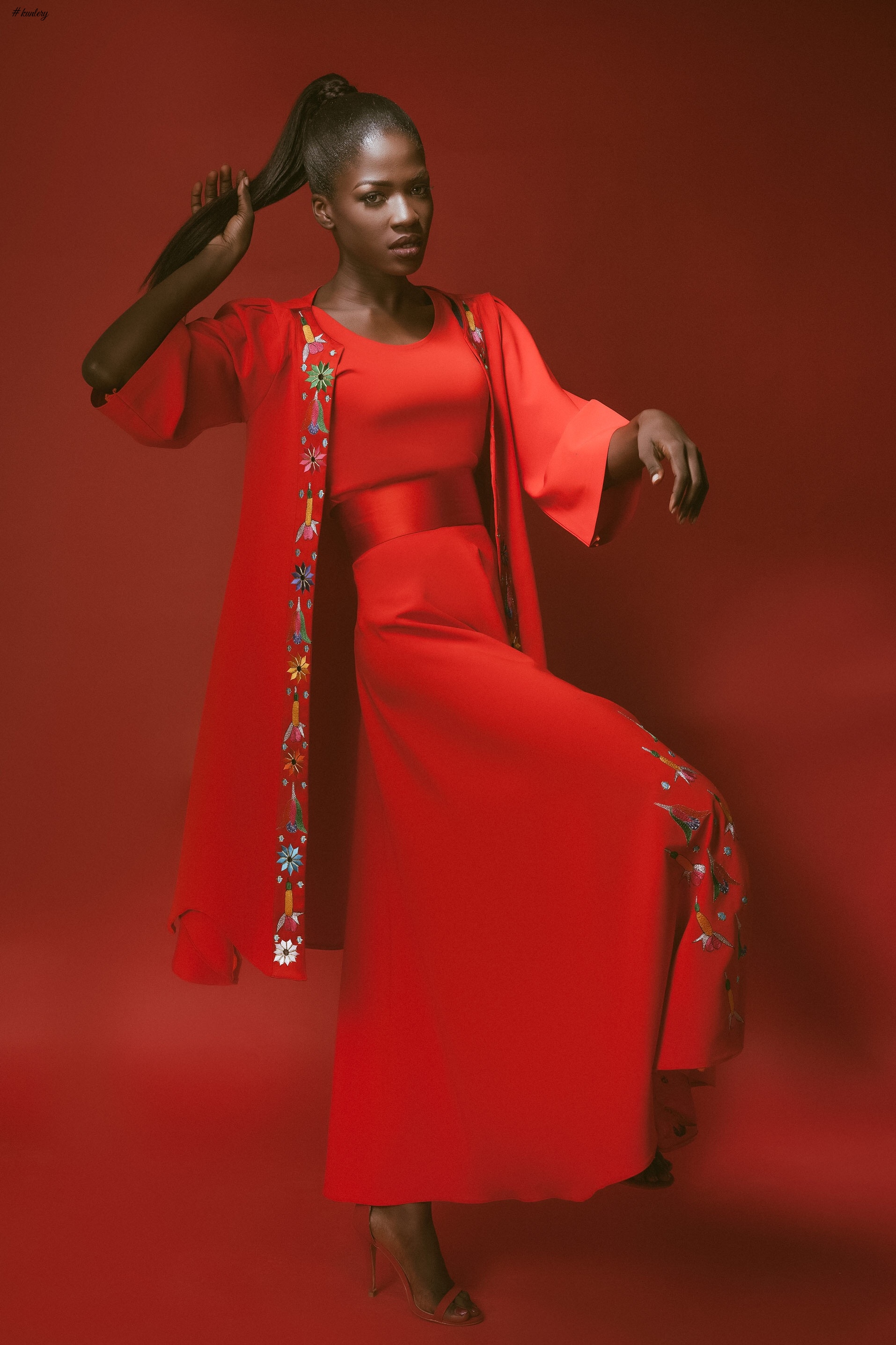 For the Love of Red! Abuja Based Aisha Abu-Bakr Luxury Design Presents Unisex Collection -Rouge