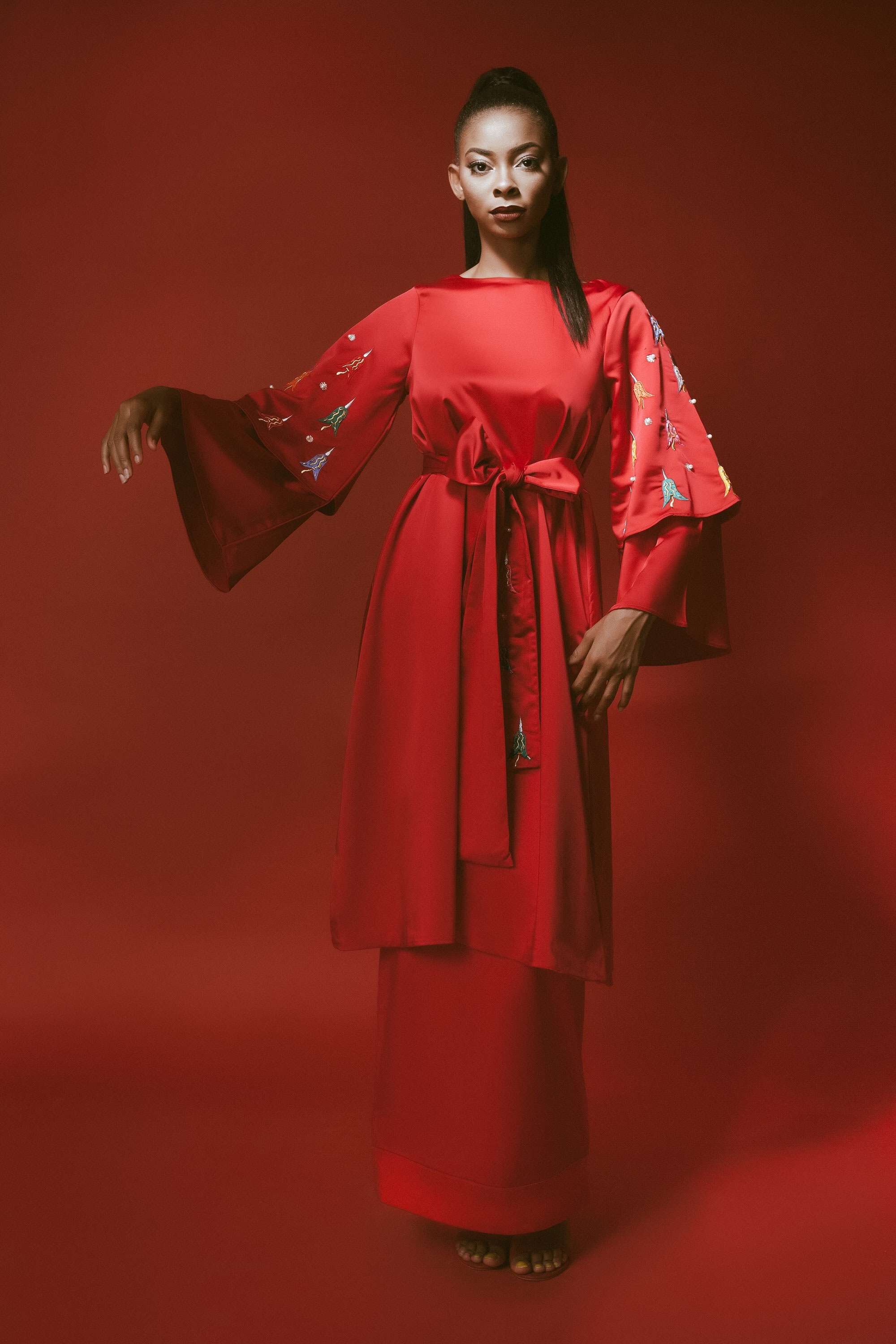 For the Love of Red! Abuja Based Aisha Abu-Bakr Luxury Design Presents Unisex Collection -Rouge