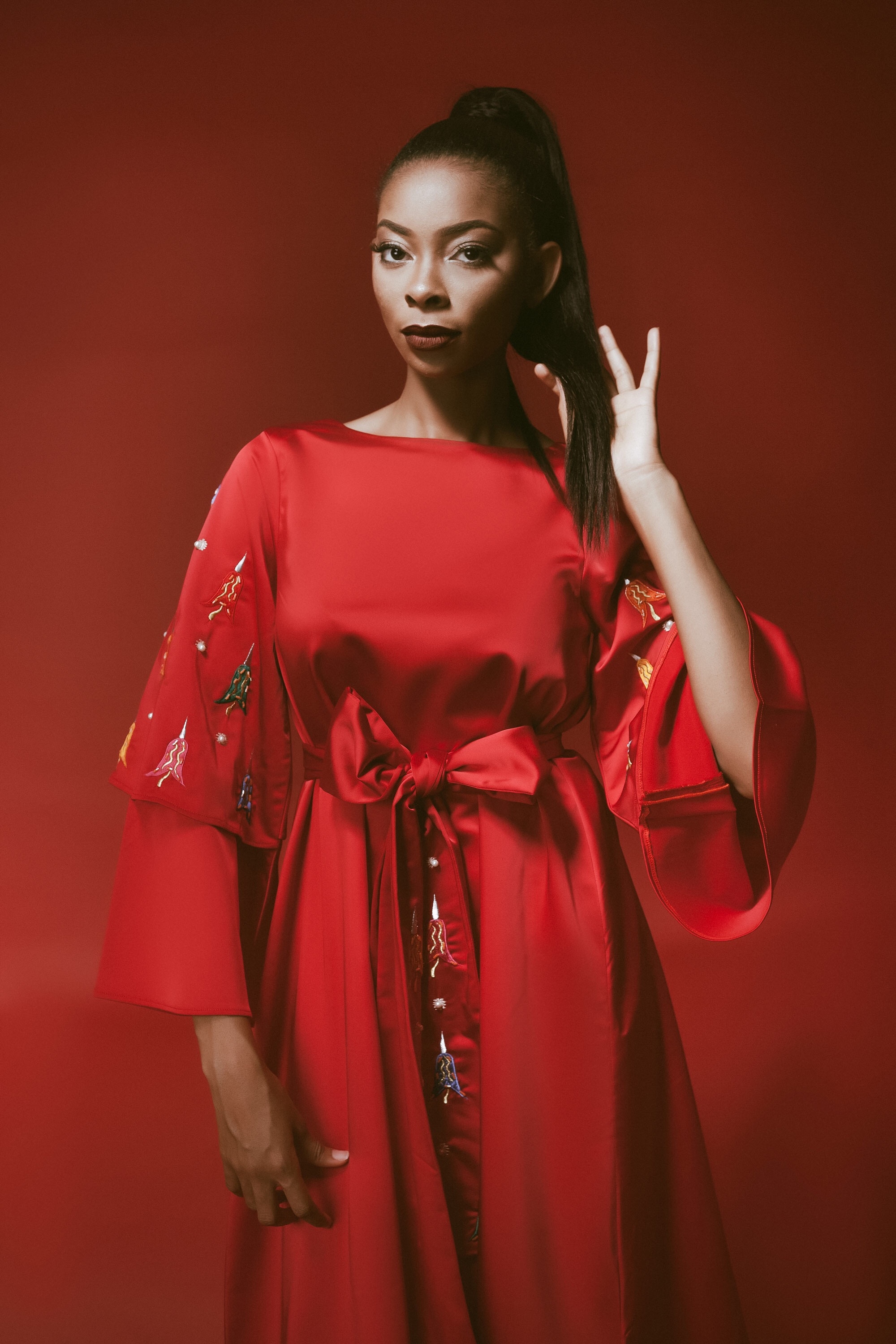 For the Love of Red! Abuja Based Aisha Abu-Bakr Luxury Design Presents Unisex Collection -Rouge