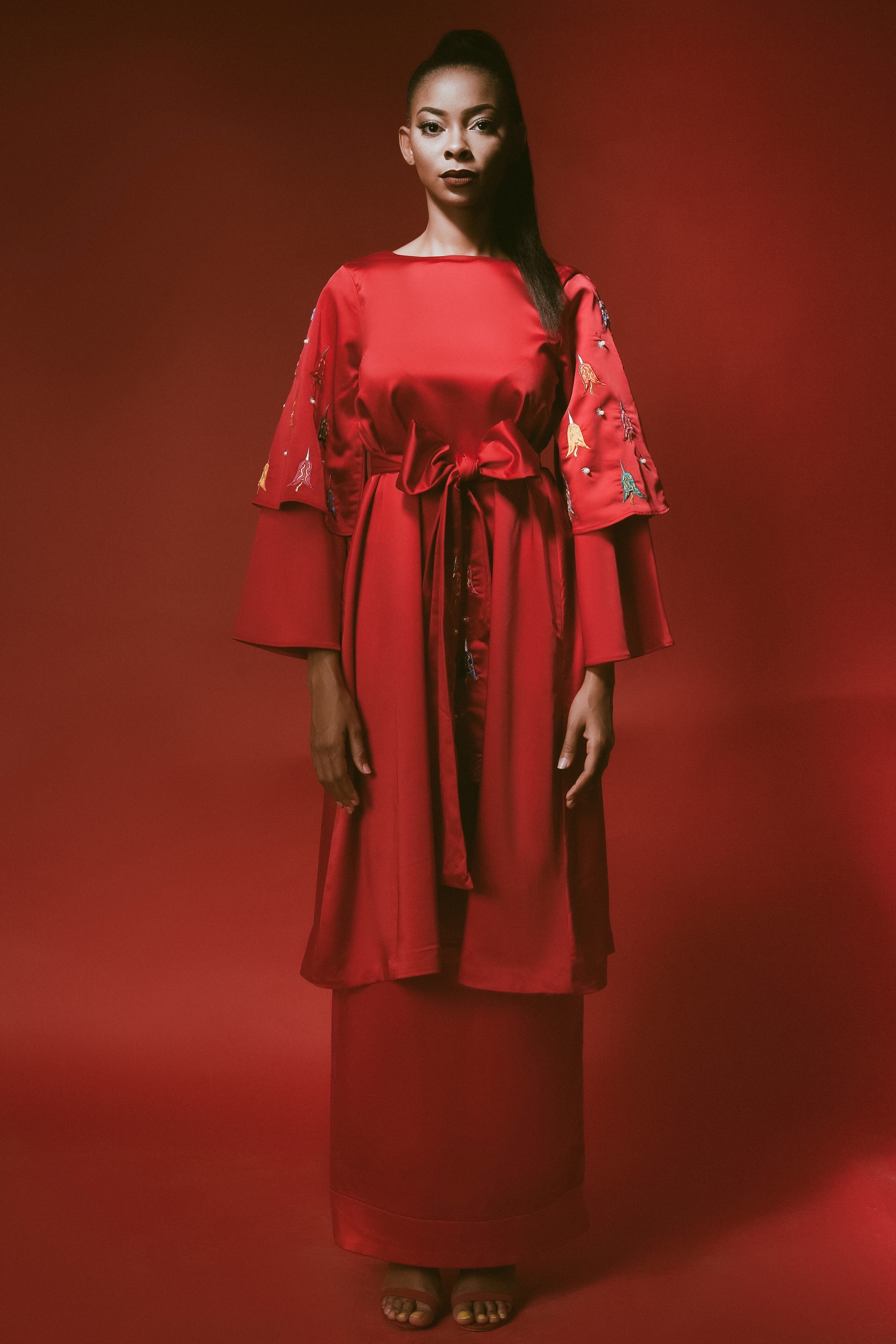 For the Love of Red! Abuja Based Aisha Abu-Bakr Luxury Design Presents Unisex Collection -Rouge