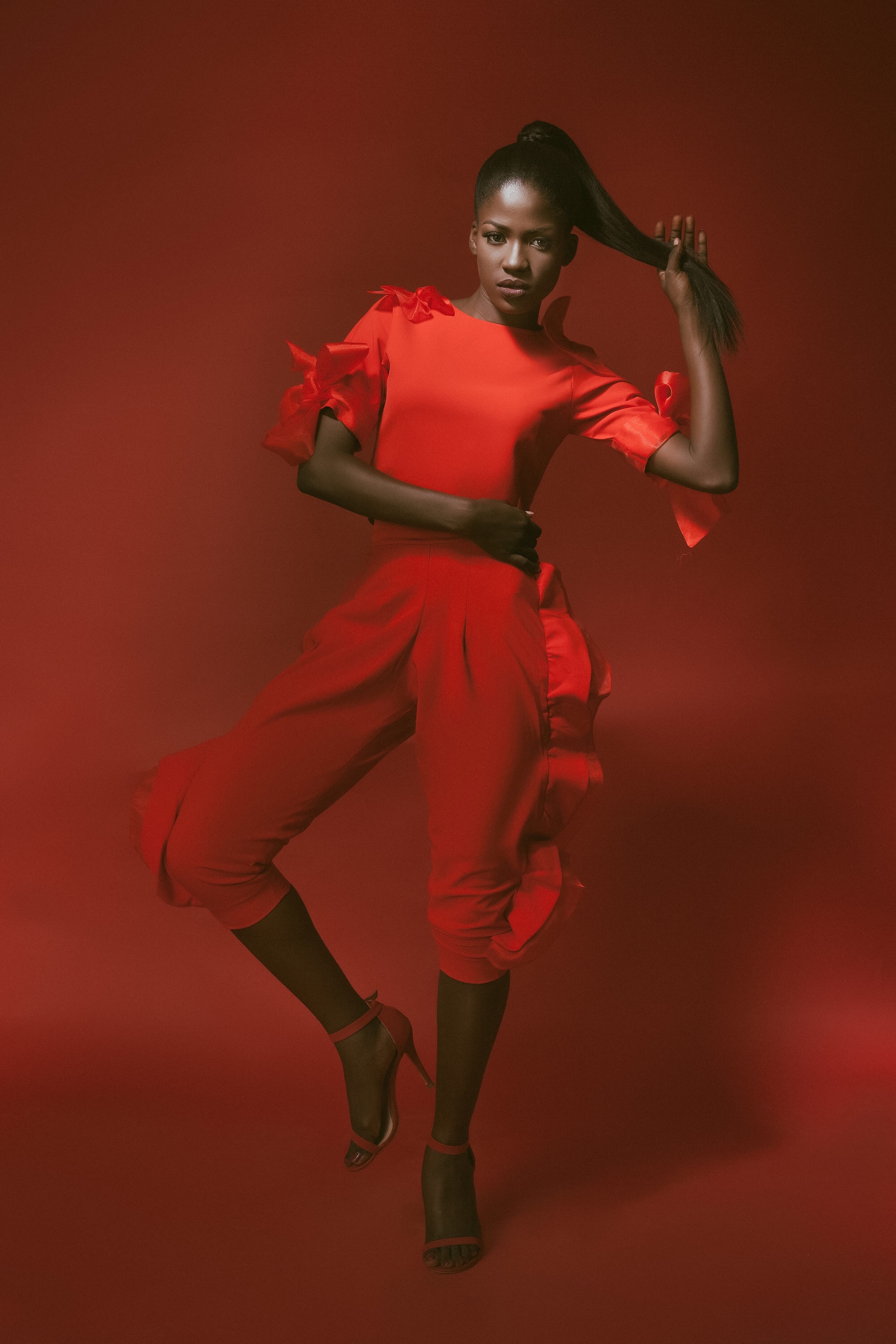 For the Love of Red! Abuja Based Aisha Abu-Bakr Luxury Design Presents Unisex Collection -Rouge