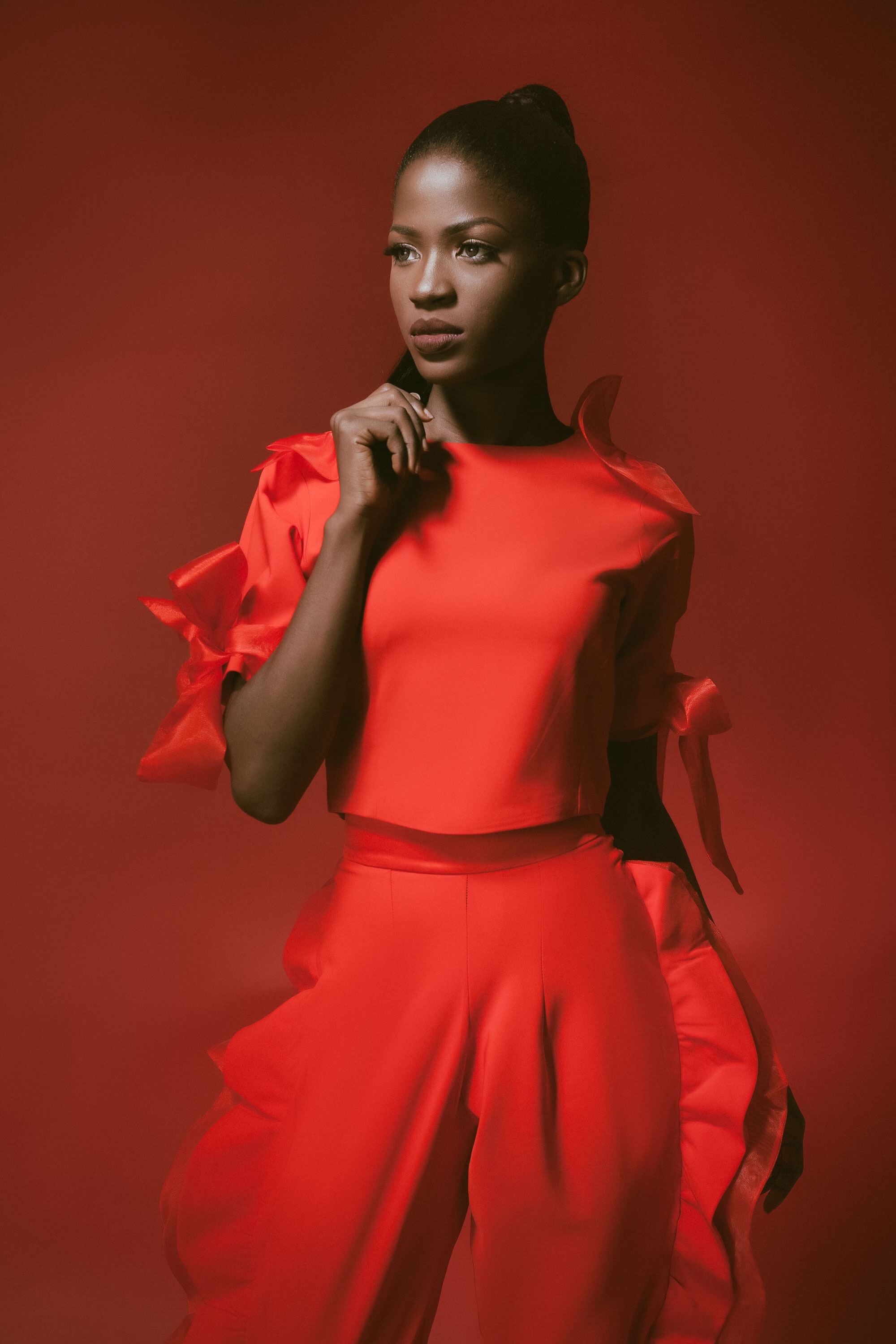 For the Love of Red! Abuja Based Aisha Abu-Bakr Luxury Design Presents Unisex Collection -Rouge