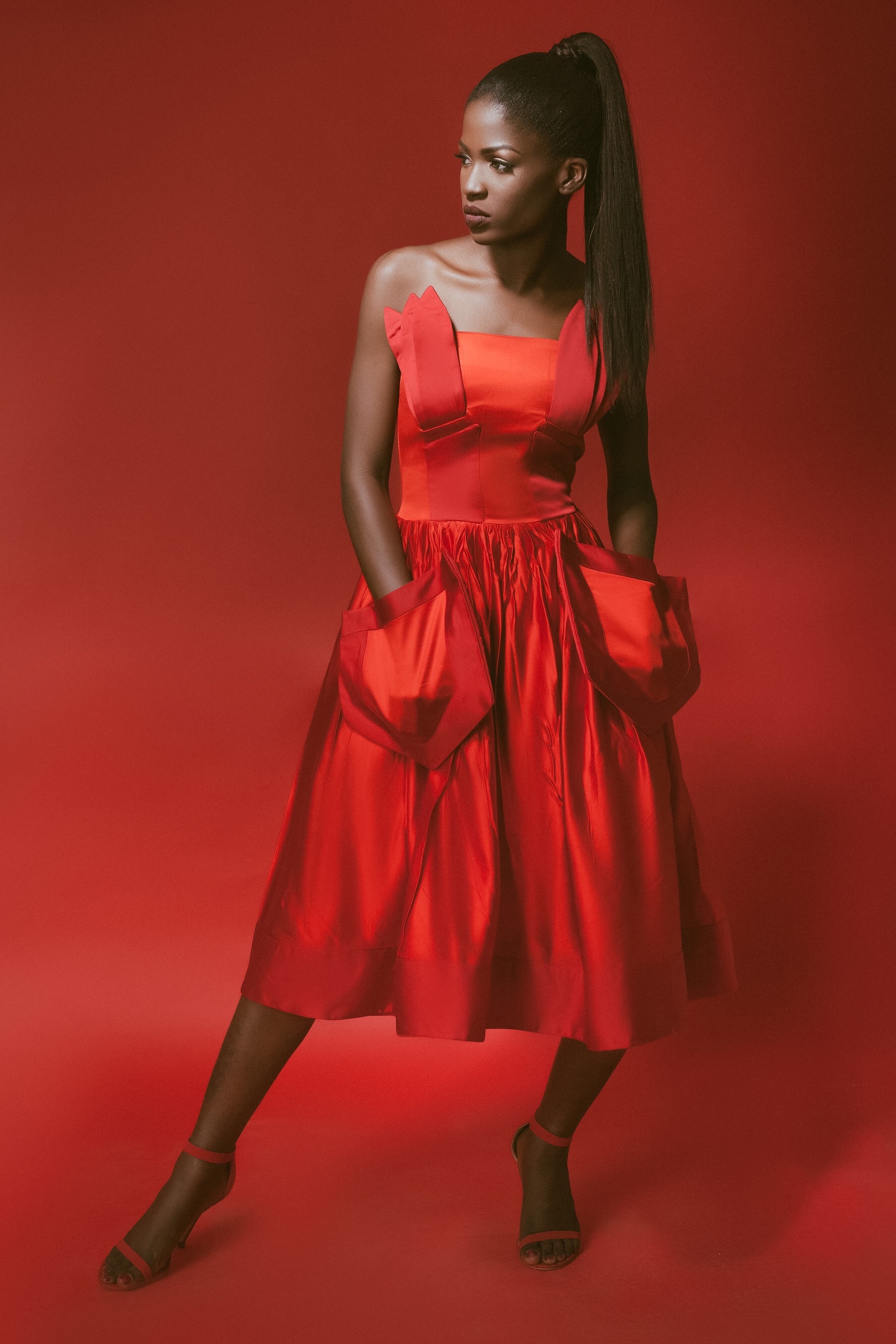 For the Love of Red! Abuja Based Aisha Abu-Bakr Luxury Design Presents Unisex Collection -Rouge