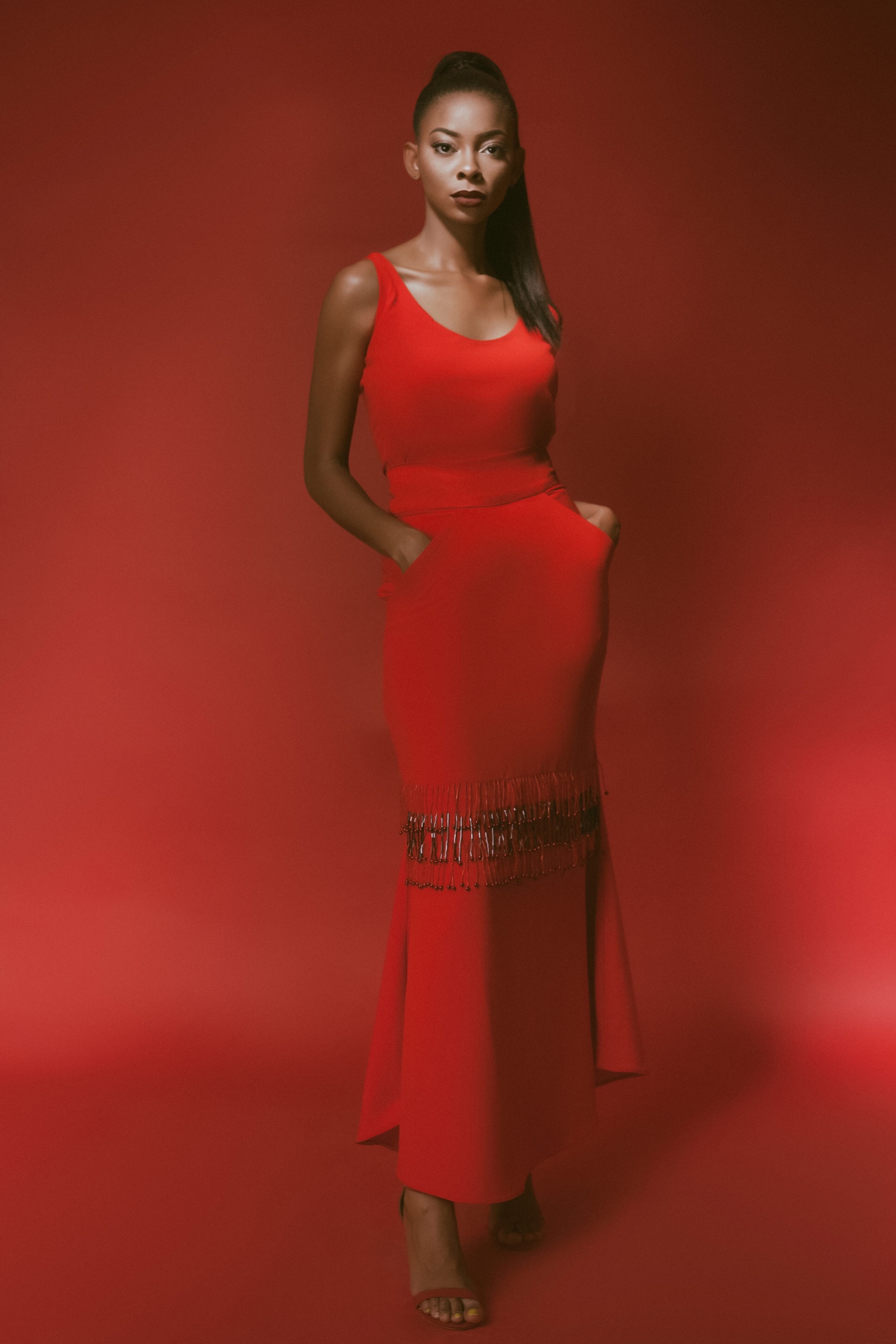 For the Love of Red! Abuja Based Aisha Abu-Bakr Luxury Design Presents Unisex Collection -Rouge