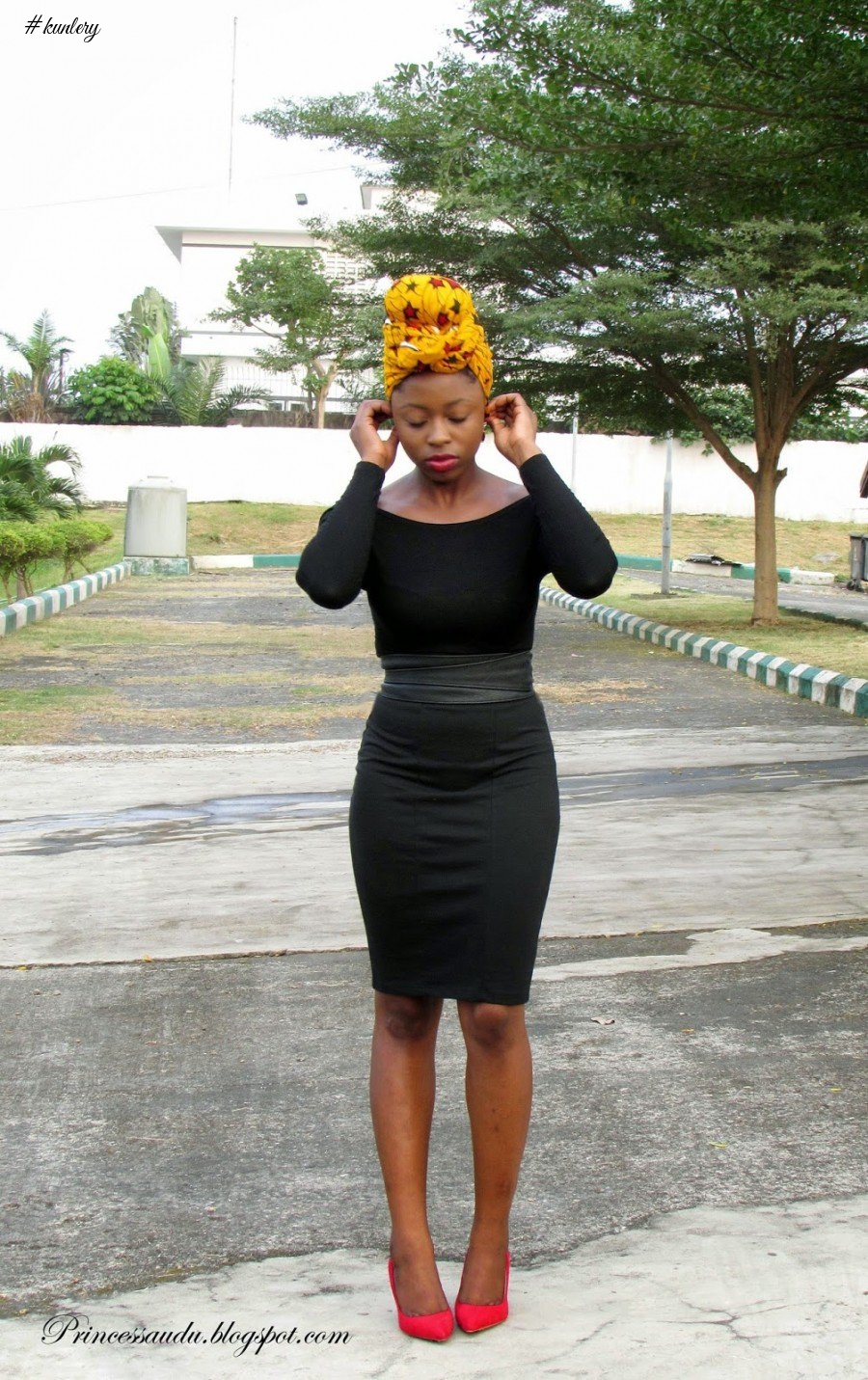 ANKARA HEADWRAPS WITH PLAIN OUTFITS