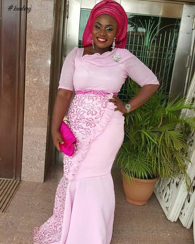 LATEST PINK ASO EBI STYLES FOR NIGERIAN WOMEN