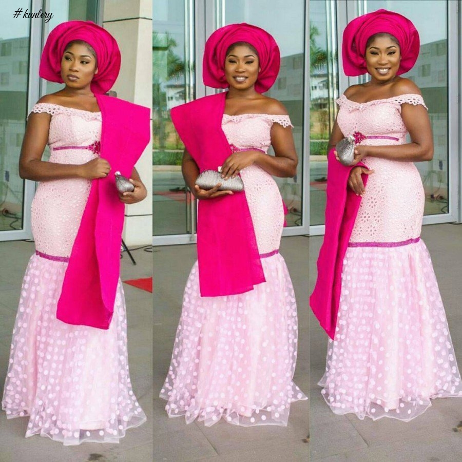 LATEST PINK ASO EBI STYLES FOR NIGERIAN WOMEN