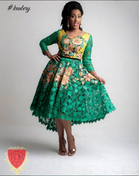 Juliet Ibrahim Stars In Trish O Couture’s Africa Vogue Ankara Collection