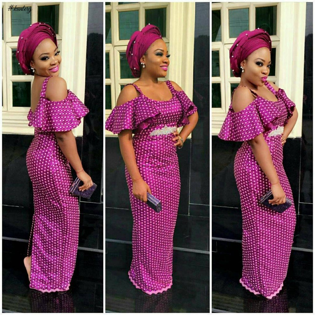 SEE LAGOS BABES ROCKING THE LATEST ASO EBI STYLES