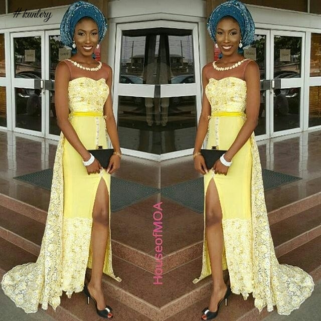 SEE LAGOS BABES ROCKING THE LATEST ASO EBI STYLES