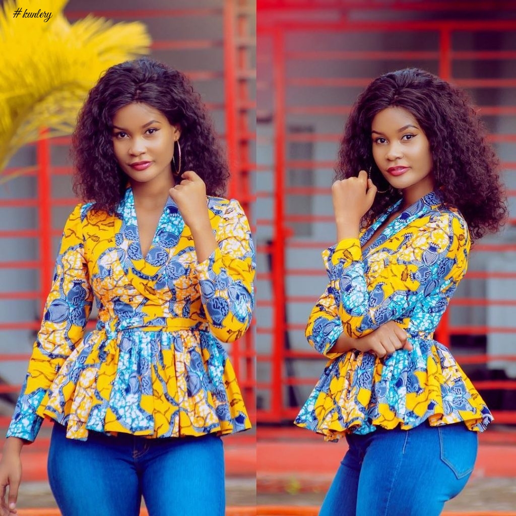 BEAUTIFUL ANKARA TOPS YOU WANT TO ADD TO YOUR COLLECTION THIS PERIOD