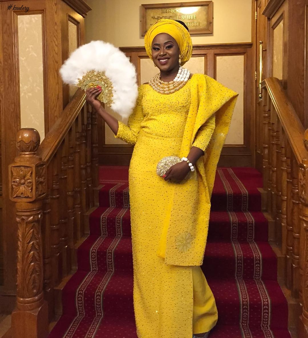 STUNNING AND SPARKLING, THE LATEST BRIDAL ASO OKE IN TOWN