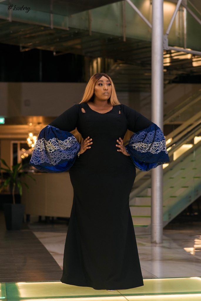 LATASHA NGWUBE MODELS FOR MY Q LADY’S ‘THE QUINTESSENTIAL LACE WOMAN’ COLLECTION