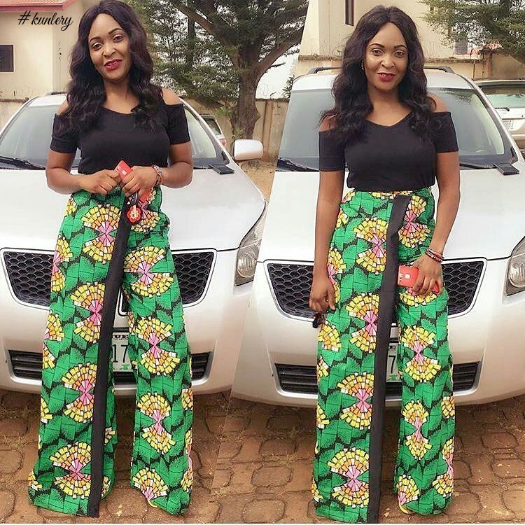 BE MODEST AND FABULOUS TIS SEASON IN LATEST ANKARA PANT