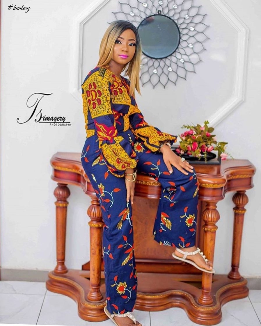 BE MODEST AND FABULOUS TIS SEASON IN LATEST ANKARA PANT