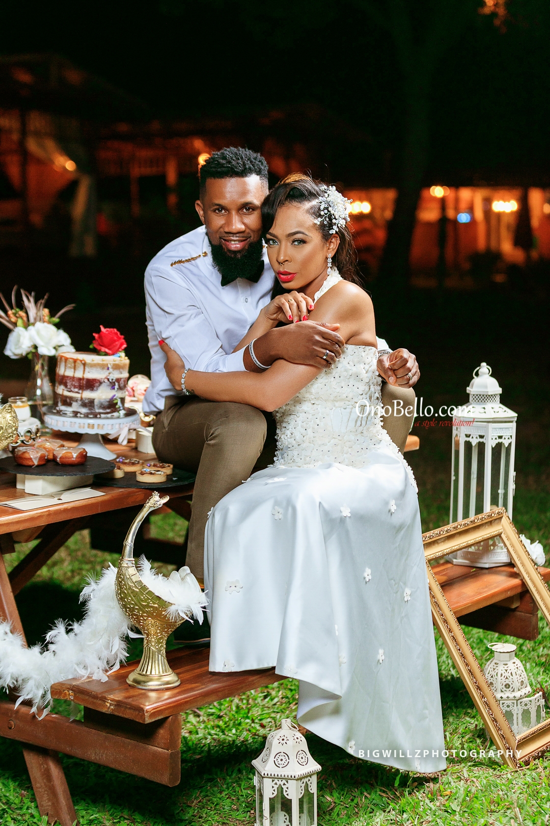 Enchanting! Tboss & DJ TTB Star In This Romantic Vintage After-Dusk Wedding Styled Shoot