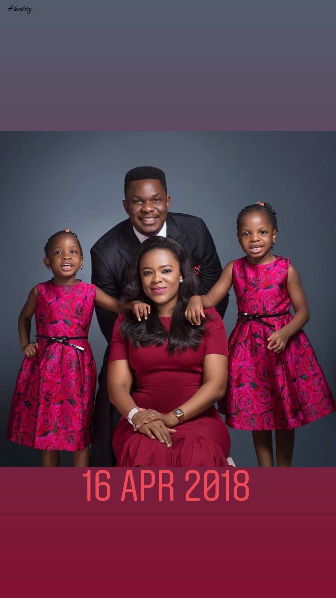 Gorgeous Family Photos Of Oscar & Titi Oyinsan With Their Beautiful Twin Girls Amber & Ruby