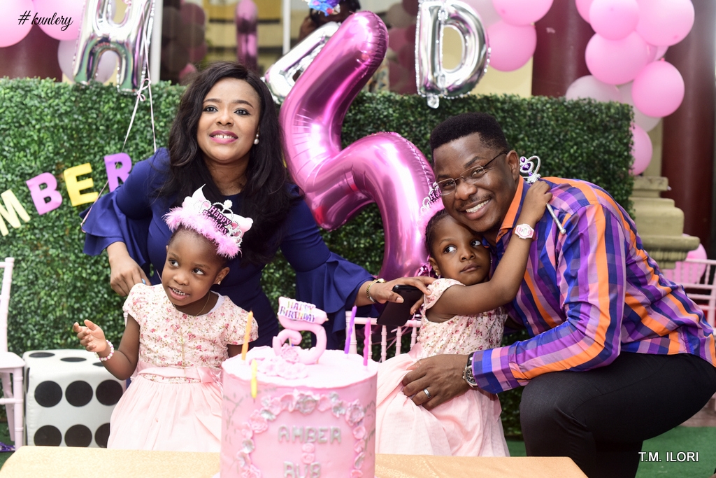 Gorgeous Family Photos Of Oscar & Titi Oyinsan With Their Beautiful Twin Girls Amber & Ruby