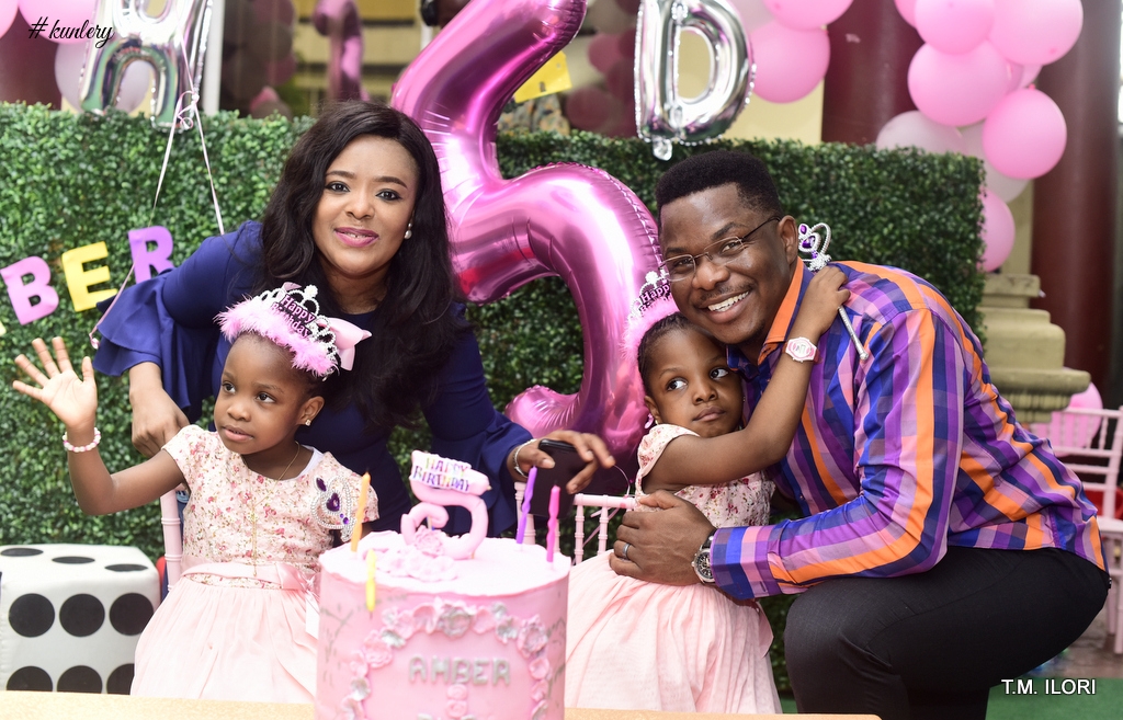 Gorgeous Family Photos Of Oscar & Titi Oyinsan With Their Beautiful Twin Girls Amber & Ruby