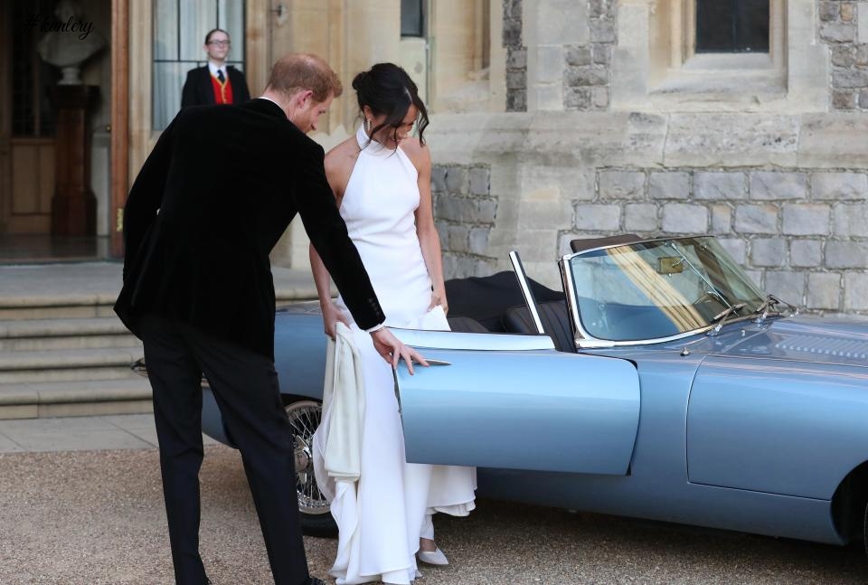 Elegant & Sophisticated! Meghan Markle Stuns In Her Reception Outfit Made By Stella McCartney