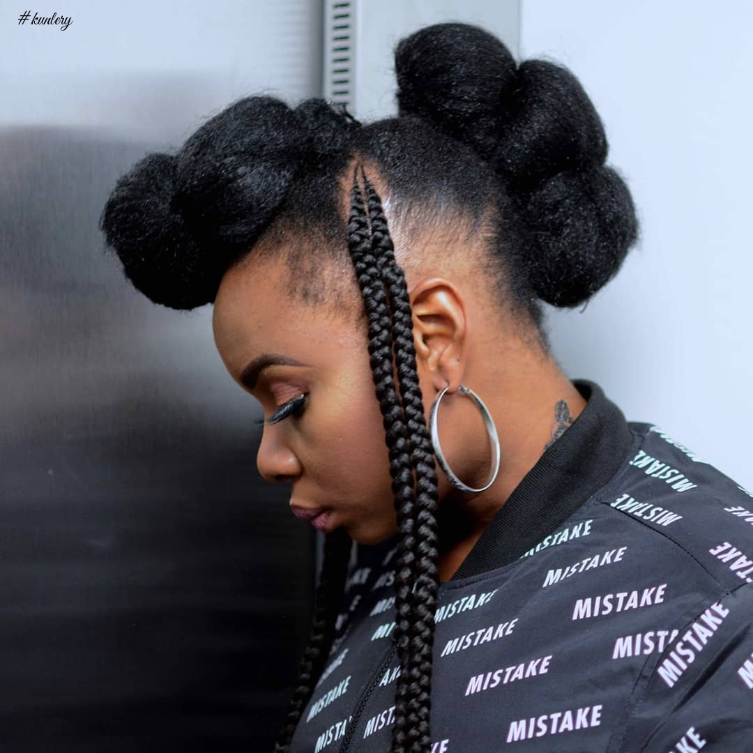 15 Times Nigerian Songstress Yemi Alade Proves She Is #1 With To Braids & Afro Hair