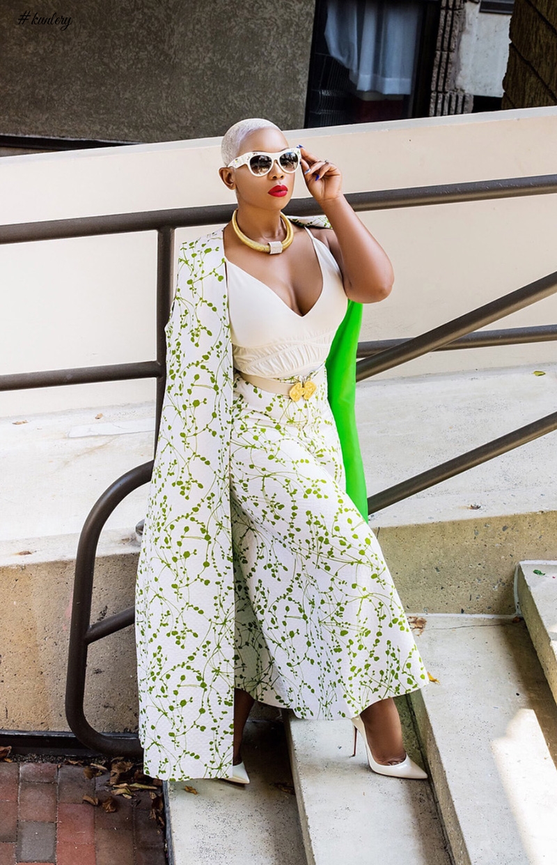 Liberian Traveler & Blogger Sarle Amah Stuns In This Juicy Cape Dress