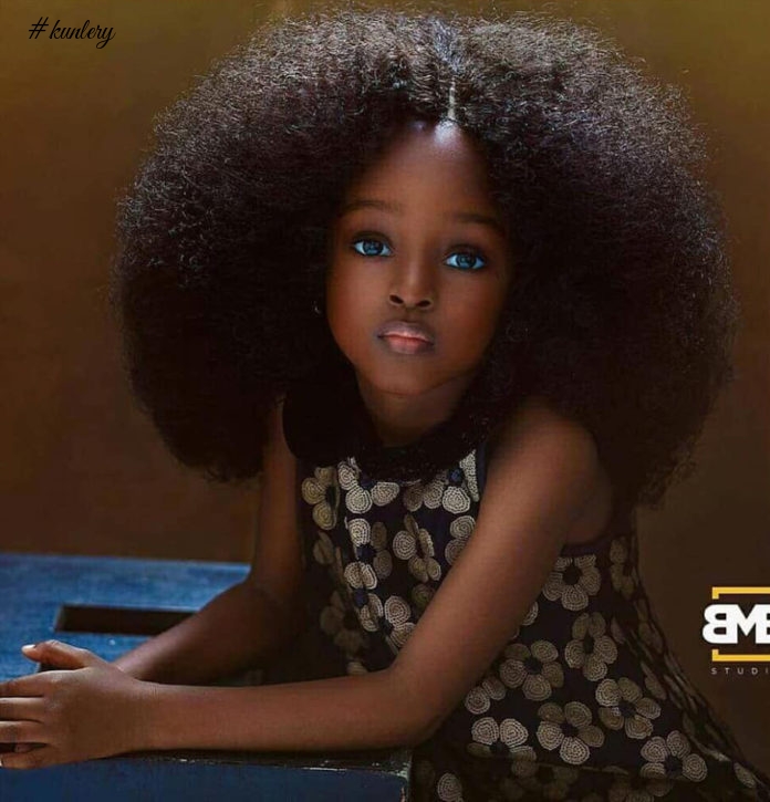 This Nigerian Toddler Just Broke The Net With Supreme Beauty Pics That Will Make You Go ‘Awwww’