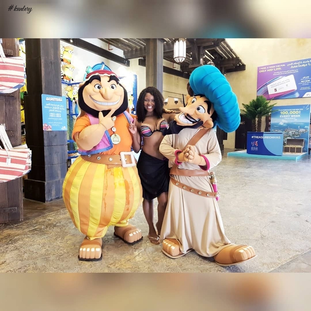 Lifestyle: From Yas Island to Warner Bros. World! Osas Ighodaro-Ajibade Takes Abu Dhabi