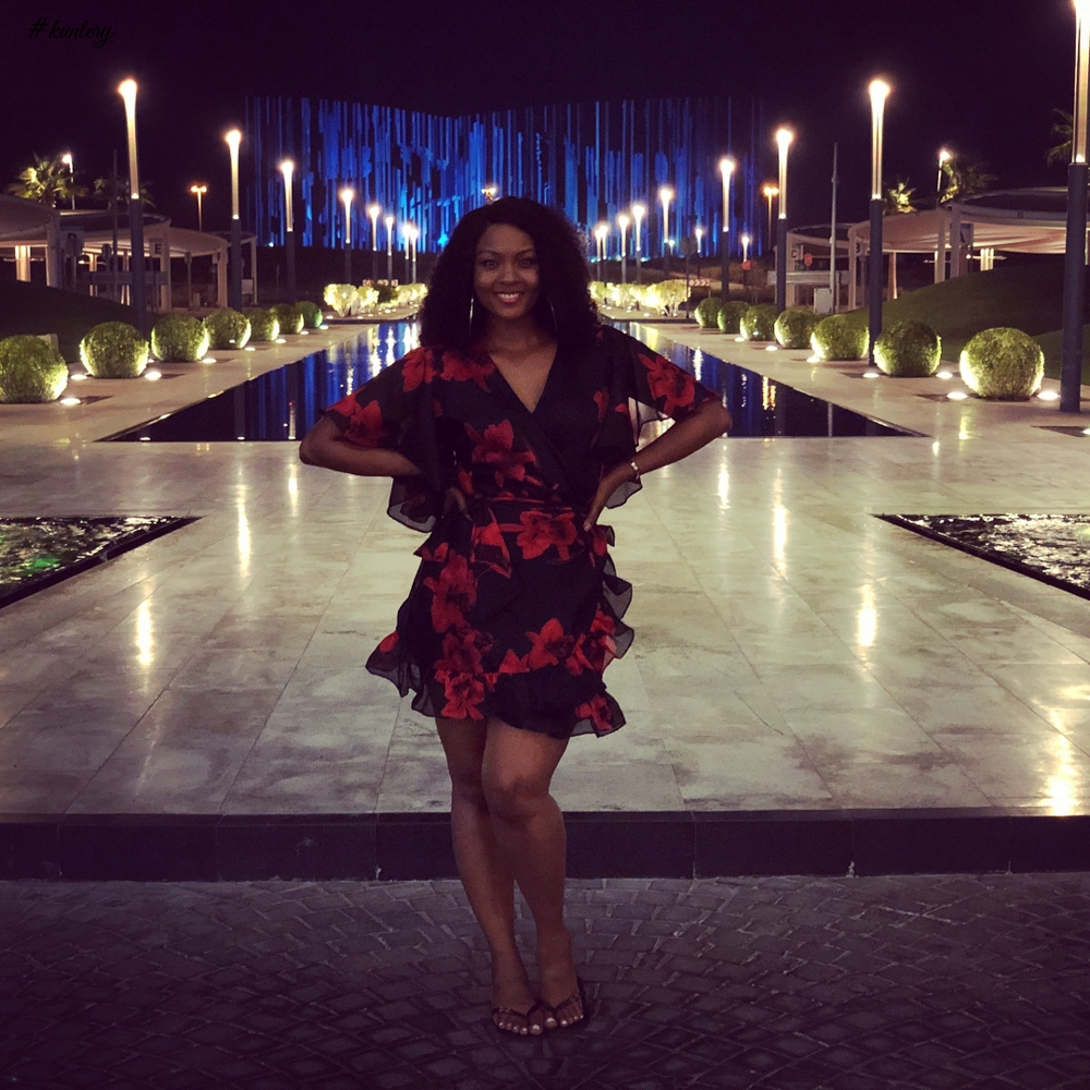 Lifestyle: From Yas Island to Warner Bros. World! Osas Ighodaro-Ajibade Takes Abu Dhabi