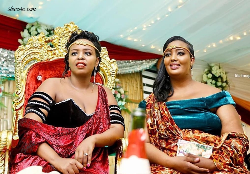 Every Thing Stunning About Rwandan Brides & Bridesmaids And Their Beautiful One Of Shoulder Style