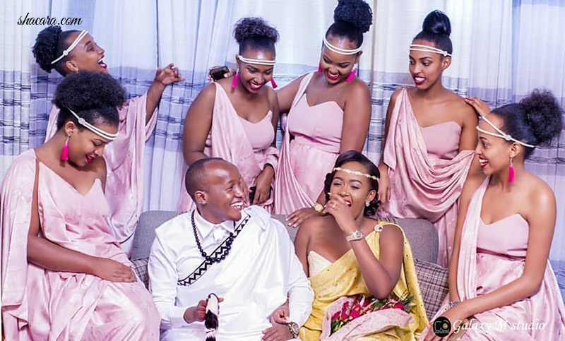 Every Thing Stunning About Rwandan Brides & Bridesmaids And Their Beautiful One Of Shoulder Style