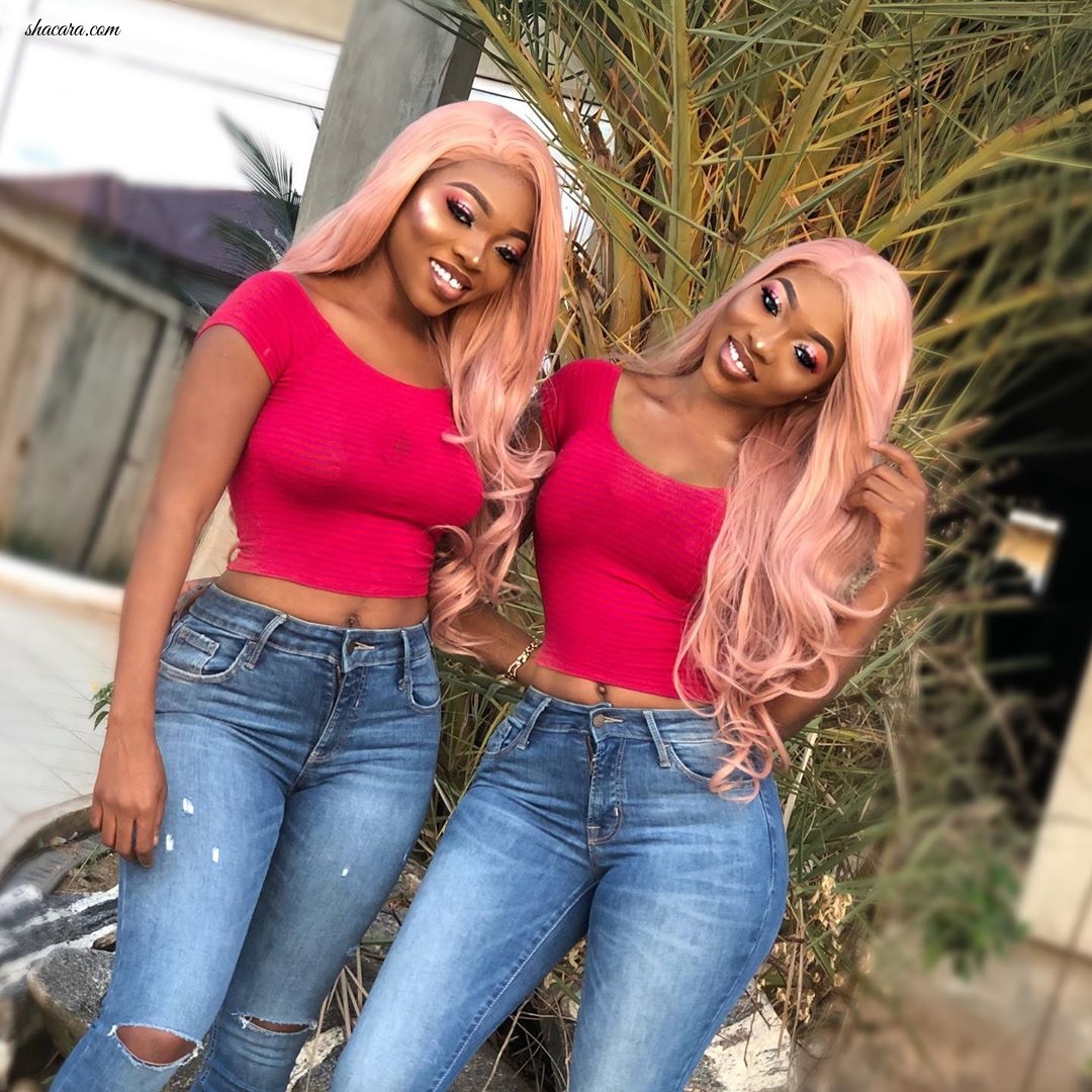 For The Love Of Twinning!! Check Out Ghanaian Hotties Lorie & Laurah K’s Hottest Looks