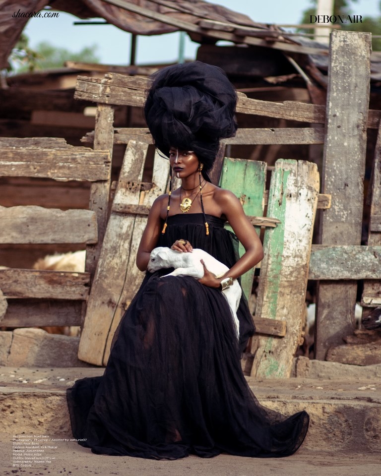 Ghanaian-American Model, Mamé Adjei Is A Bombshell Beauty On The Cover Of Debonair Afrik