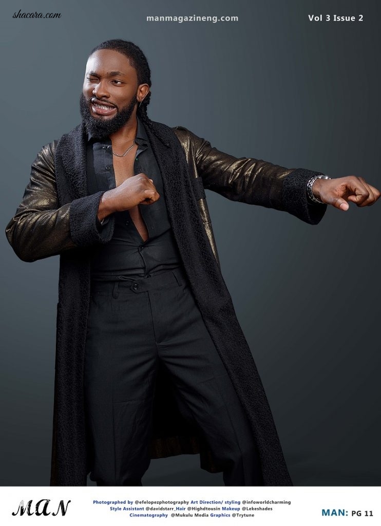 The New Royal! Uti Nwachukwu Is Shirtless On The Cover Of Man Magazine’s Latest Issue