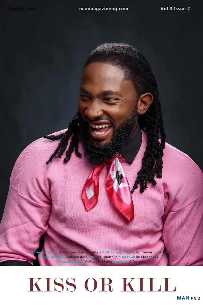 The New Royal! Uti Nwachukwu Is Shirtless On The Cover Of Man Magazine’s Latest Issue