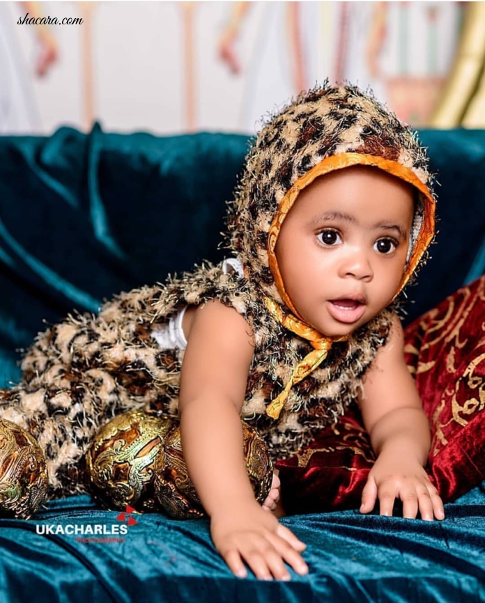 #HOTSHOTS: Nigeria’s FFK’s Wife Precious Breaks The Net Whilst Stunning With Her Triplets In Amazing Egyptian Style Shoot