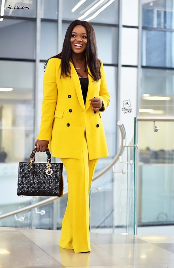 From Pounding Fufu To John Dumelo’s Wedding, Jackie Appiah Is Serving Jacket’s Like Never Before