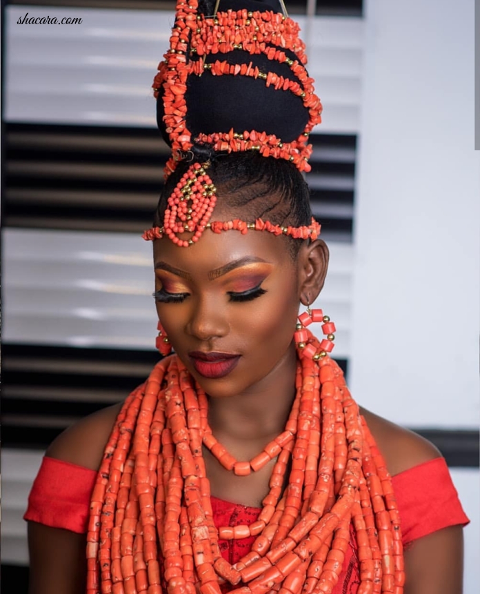 #HOTSHOTS: These Beautiful African Bridal Looks By BkImages Will Make You Turn Your Wedding African